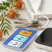 Árpád periodieke lijstnaam die sleutelhanger (Voorkant Rechts)