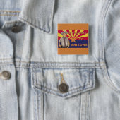 Arpaio: Welkom in Arizona Vierkante Button 5,1 Cm (In situ)