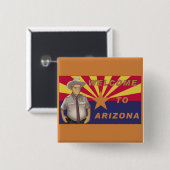 Arpaio: Welkom in Arizona Vierkante Button 5,1 Cm (Voorkant /achterkant)
