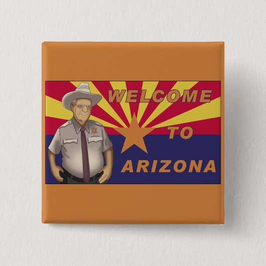 Arpaio: Welkom in Arizona Vierkante Button 5,1 Cm (Voorkant)