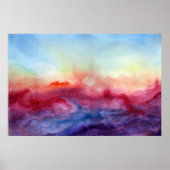 Arpeggi Waterverf Art Print Poster (Voorkant)