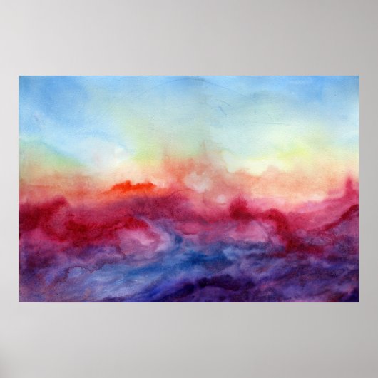 Arpeggi Waterverf Art Print Poster (Voorkant)