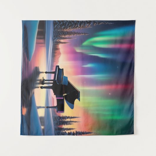 Arpeggio Aurora #2 Wandkleed (Voorkant (horizontaal))