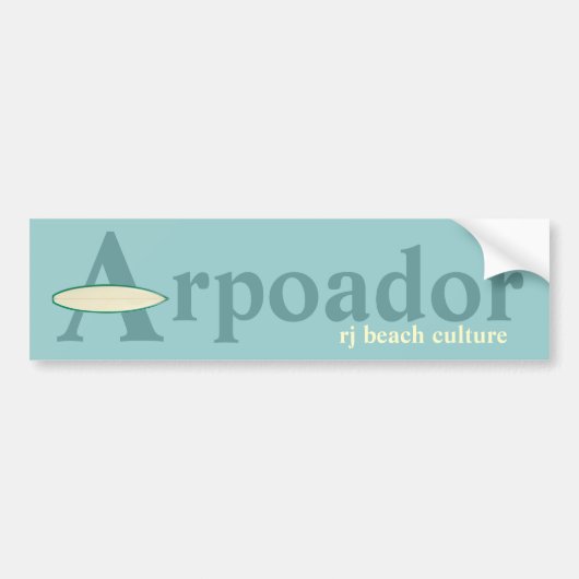 Arpoador RJ strandcultuur Bumpersticker (Voorkant)