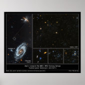 Arp's Loop in M81 - M82-poster met melkweggroep Poster (Voorkant)