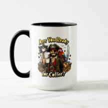 Arr, Bent u klaar voor koffie? Piraten koffiemok