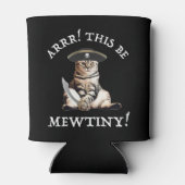 Arr. Dit is heel erg. Pirate Cat Blikjeskoeler (Achterkant)