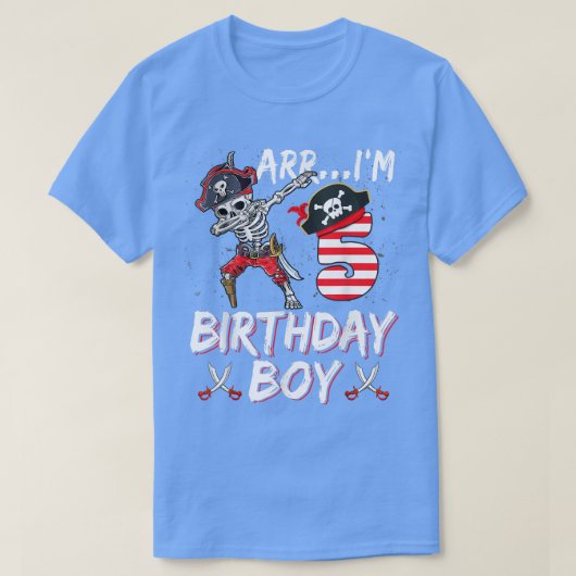Arr I'm 5th Dabbing Skeleton Pirate Fo T-shirt (Design voorkant)