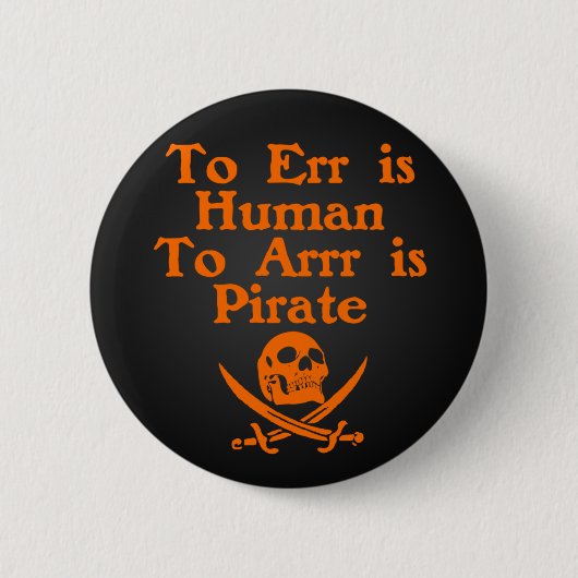 Arr is Pirate Button (Voorkant)