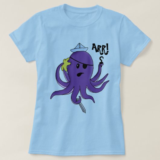ARR! Octopus T-shirt (Design voorkant)