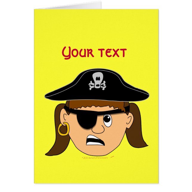 Arr Pirate Girl Cute  Kind Pirate Stuff (Voorkant)