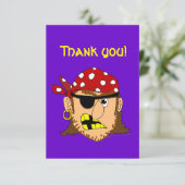 Arr Pirate Man Pirate Stuff Bedankkaart (Staand voorkant)