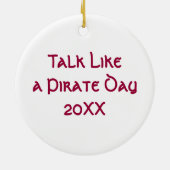 Arr Pirate Man Pirate Stuff Keramisch Ornament (Achterkant)