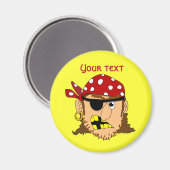 Arr Pirate Man Pirate Stuff Magneet (Voorkant / Achterkant)