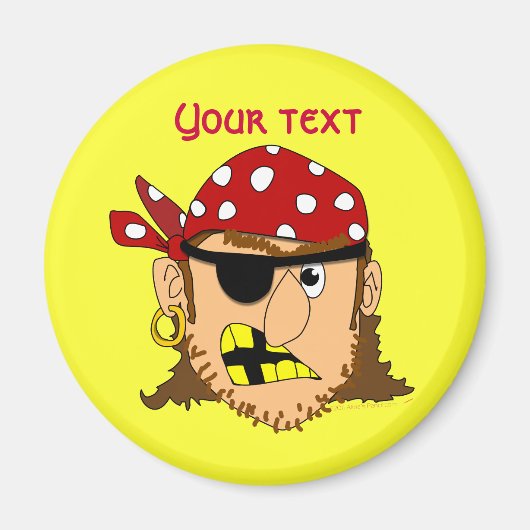 Arr Pirate Man Pirate Stuff Magneet (Voorkant)