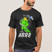 Arr Pirate Parrot Jolly Roger Halloween Costume D T-shirt (Voorkant)