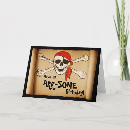 ARR-SOME Pirate Skull Kaart (Voorkant)