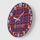 Arran District Tartan Grote Klok (Hoek)