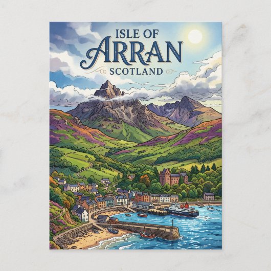 Arran-eiland Schotland Briefkaart (Voorkant)