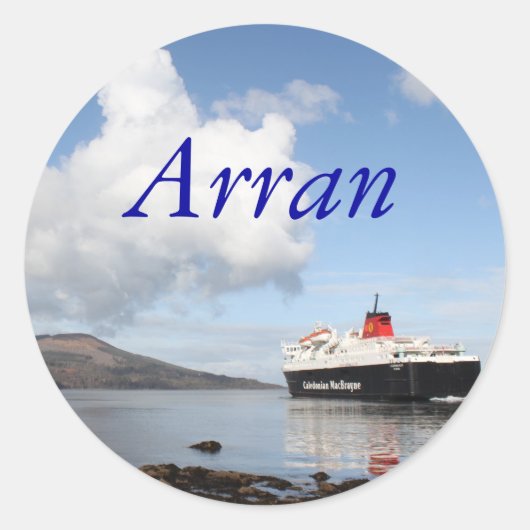 Arran, Schotland Ronde Sticker (Voorkant)