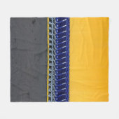 Arranged blue grocery carts fleece deken (Voorkant (Horizontaal))