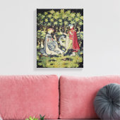Arras Tapestry, aanbieding van het hart Canvas Afdruk (Insitu (Woonkamer))