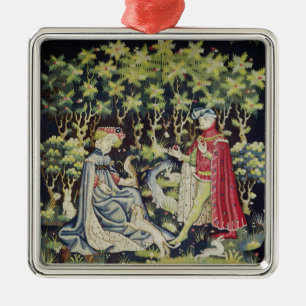 Arras Tapestry, aanbieding van het hart Metalen Ornament