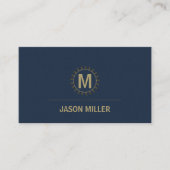 Array en Line Monogram Professional Gold ID313 Visitekaartje (Voorkant)