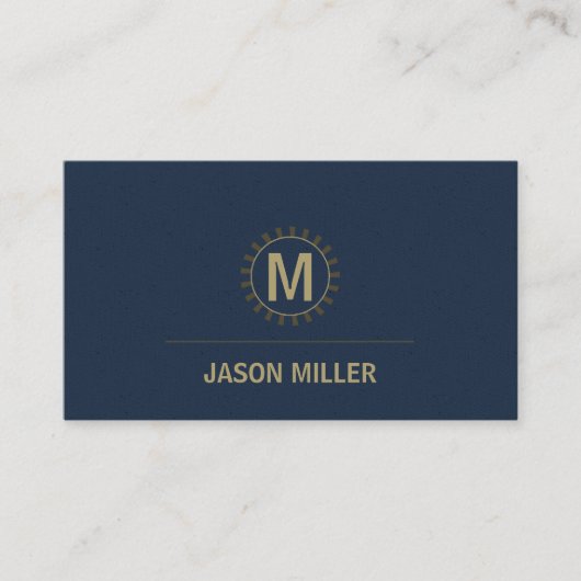 Array en Line Monogram Professional Gold ID313 Visitekaartje (Voorkant)