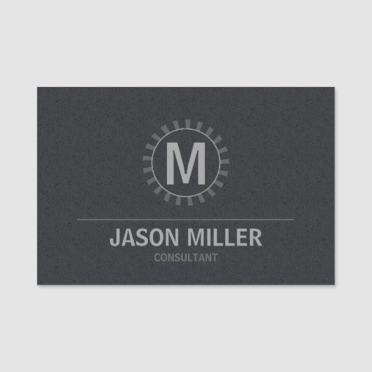 Array en Line Monogram Professional Silver ID313 Naamplaatje (Voorkant)