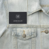 Array en Line Monogram Professional Silver ID313 Naamplaatje (In situ)