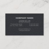 Array en Line Monogram Professional Silver ID313 Visitekaartje (Achterkant)