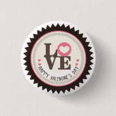 Array of Love Happy Valentine Day Ronde Button 3,2 Cm (Voorkant)