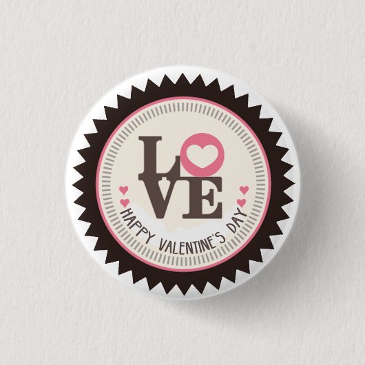 Array of Love Happy Valentine Day Ronde Button 3,2 Cm (Voorkant)