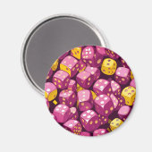 Array van tuimelstenen bureau mat magneet (Voorkant / Achterkant)