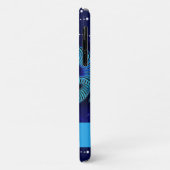 Arrays in Dark Blue Hoesje-Mate iPhone Case (Achterkant/links)