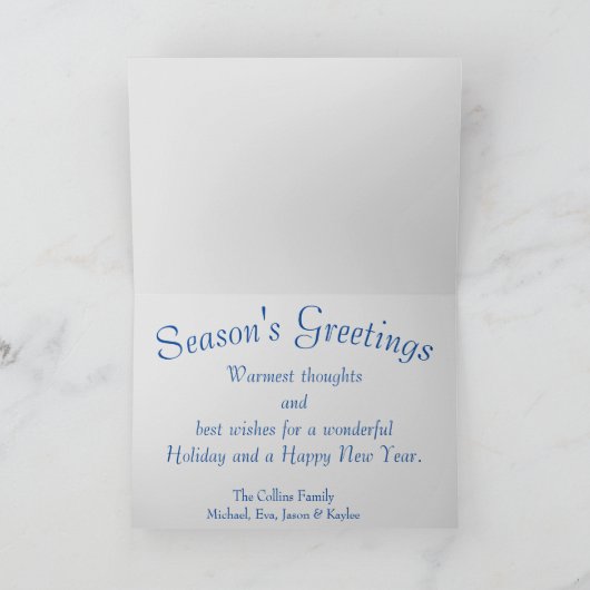 Arrenslee in de Winter Feestdagen Kaart (Binnen)