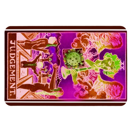 Arrest Coronavirus Art Tarot Kaart Magneet (Horizontaal)