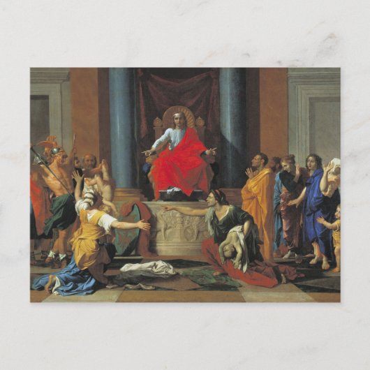 Arrest Solomon, 1649 Briefkaart (Voorkant)