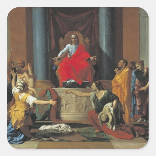 Arrest Solomon, 1649 Vierkante Sticker (Voorkant)