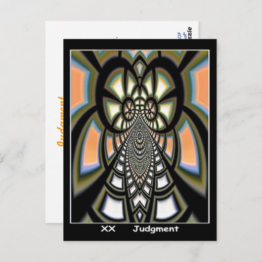 Arrest Tarot Card Briefkaart (Voorkant / Achterkant)
