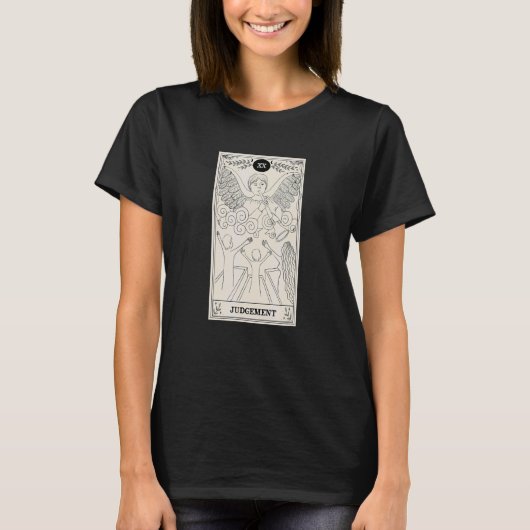 Arrest Tarot Card Occult Beliefs Divination Mag T-shirt (Voorkant)