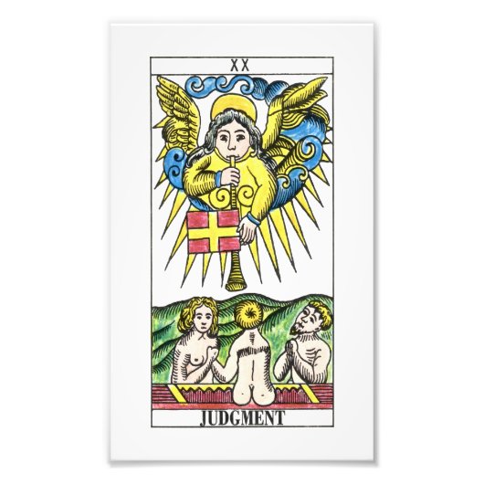 Arrest Tarot Kaart Foto Afdruk (Voorkant)