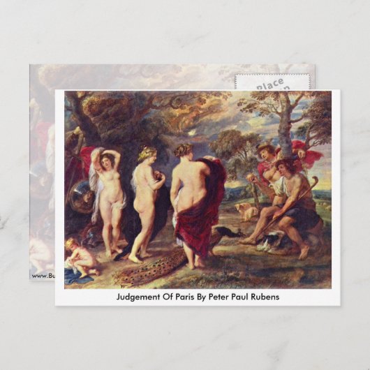 Arrest van het hof van Parijs, Peter Paul Rubens Briefkaart (Voorkant / Achterkant)