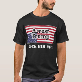 Arrestatie Trump ondersteboven Amerikaanse vlag T-shirt