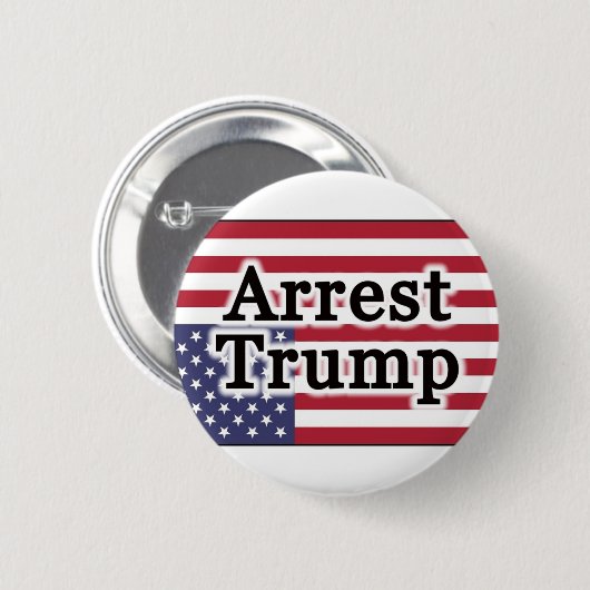 Arrestatie Trump Ronde Button 5,7 Cm (Voorkant /achterkant)