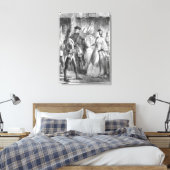 Arrestatie van Caroline Matilda Canvas Afdruk (Insitu (Slaapkamer))