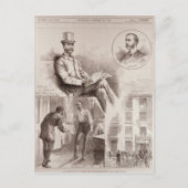 Arrestatie van de heer C.S. Parnell, parlementslid Briefkaart (Voorkant)