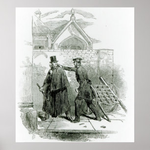 Arrestatie van de heer Smith O'Brien Poster