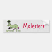 Arrestatie van de Molesters Bumpersticker (Voorkant)